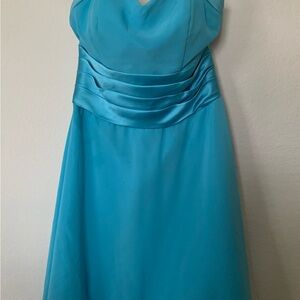 JJs House Strapless Turquoise Dress